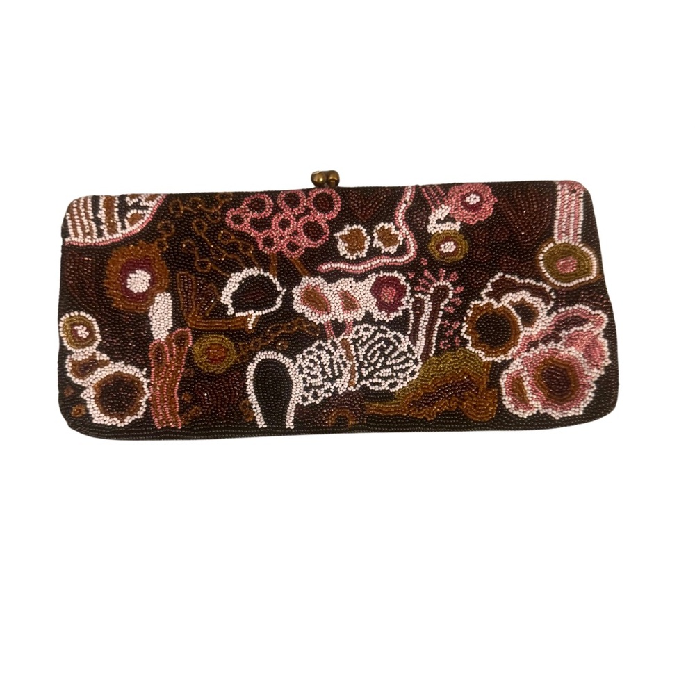 Rare Mid Century Microbeaded Frances Hirsch Kiss Lock Clutch